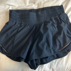 Lululemon Athletica Navy Blue Hotty Hot Shorts 2.5”